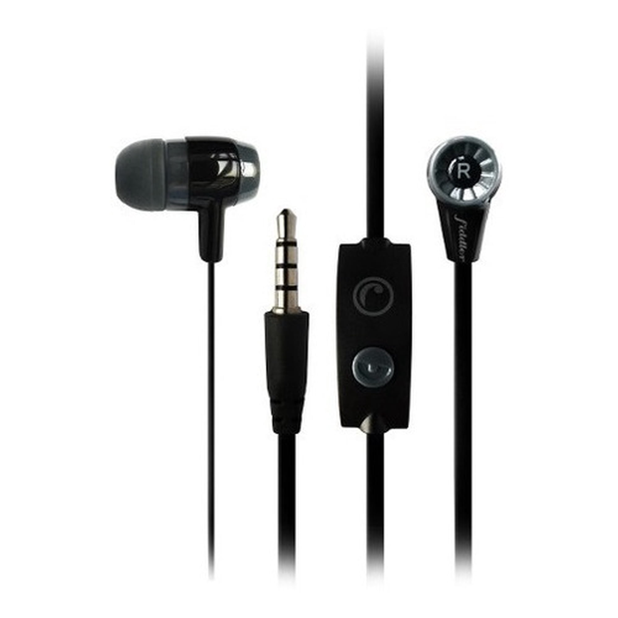Audífonos In-ear Stereo Con Microfono Negro Fiddler Fd-080