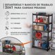 thumbnail image 4 of Estante Metalico Organizador 180x90x40 cm Negro 5 Niveles 2 en 1, 4 of 7