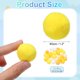 thumbnail image 2 of Uxcell 30 Pcs Juguete para Gato Bola de Pompones de Peluche Suave 1.2" Tonos Amarillos, 2 of 6