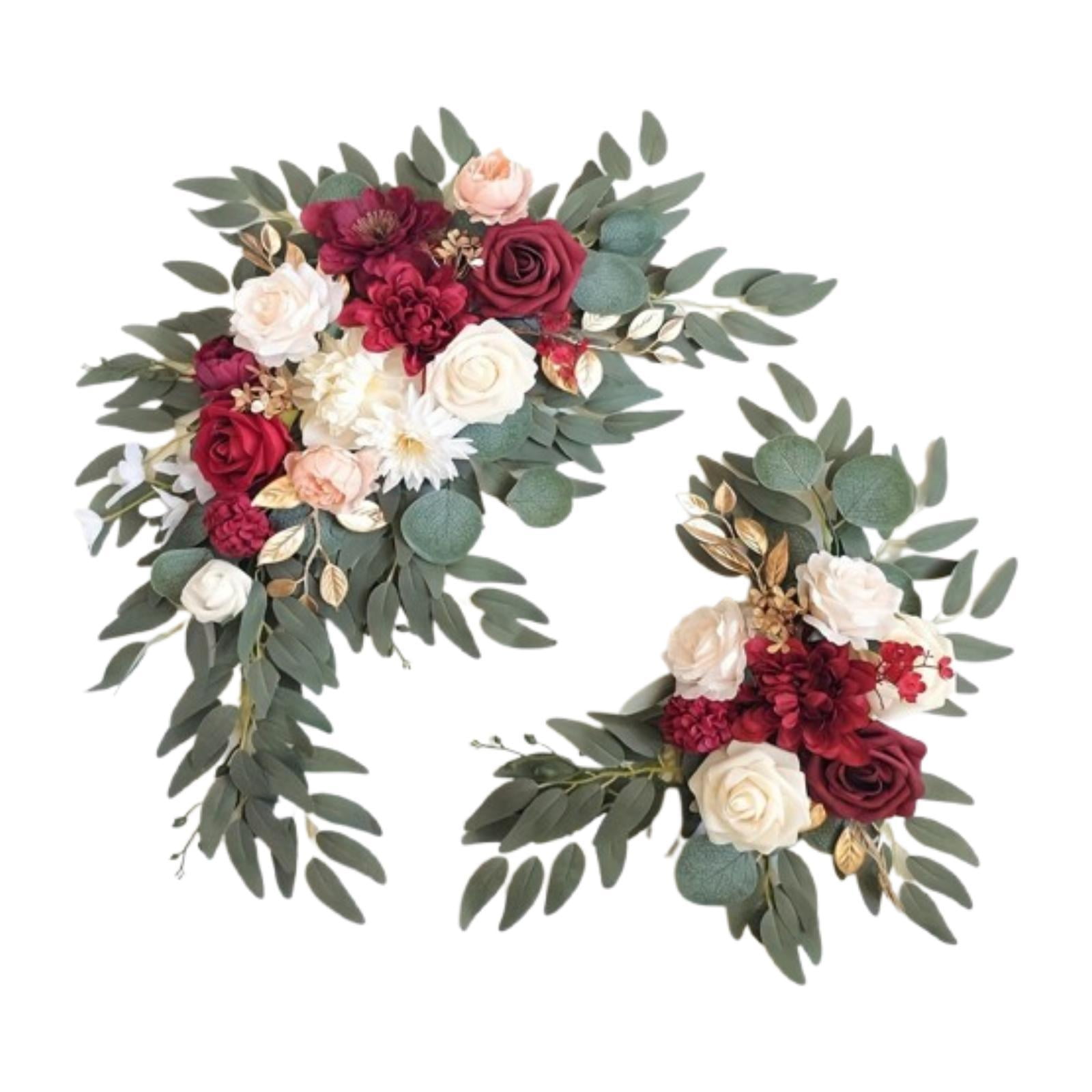 Bothyi - 2 Guirnaldas De Flores Artificiales Hechas A Mano Para Fiestas, Vacaciones Y Cumpleaños