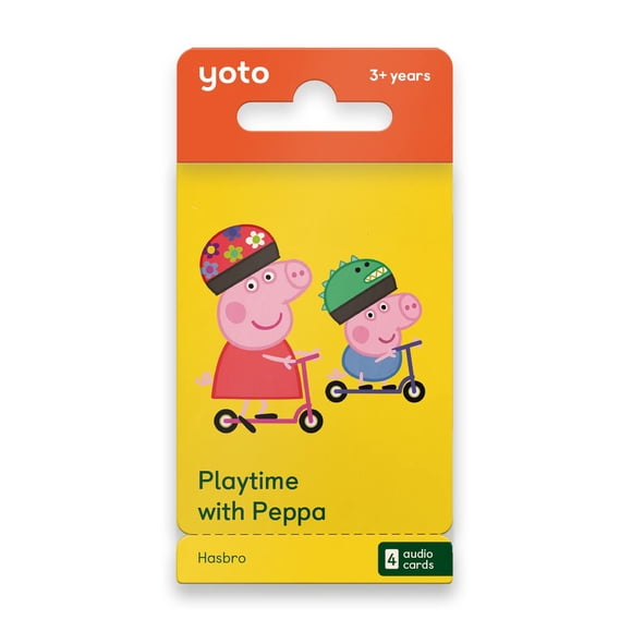Tarjetas de audio Yoto Playtime con Peppa para niños mayores de 3 años