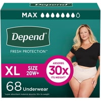 Ropa Interior Para Incontinencia Y Posparto Depend Fresh Women Xl 68U