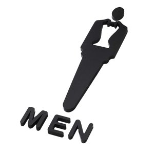 Magideal - Letrero De Baño, Letrero Para Puerta De Baño, Tablero Universal Con Cinta Autoadhesiva, Letrero De Baño, Placa Decorativa De Baño Para Lugares Público Hombre S