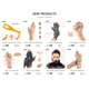 thumbnail image 2 of New Arrival 1 Pcs Hand Finger Massager Acupressure Dual Roller Joint Relaxing Beauty Plastic Massage Tool for Blood Circulation, 2 of 3