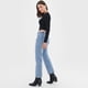 thumbnail image 4 of Jeans Mujer Straight Fit Bolsillos Azul Medio Corona, 4 of 5