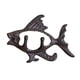 thumbnail image 2 of Colgador de pared de pescado para decoración del hogar, escultura de Animal montada en molde, soporte para sombrero, ganchos para porche, apartamento,, 2 of 5