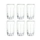 thumbnail image 1 of Display 6 Vasos Altos Amadeus Rocks 374cc Tragos Jugos Cristar, 1 of 3