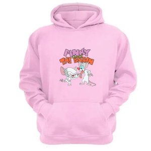 Genérico - Polerón Canguro Pinky Y Cerebro Rosa Talla Xl Unisex