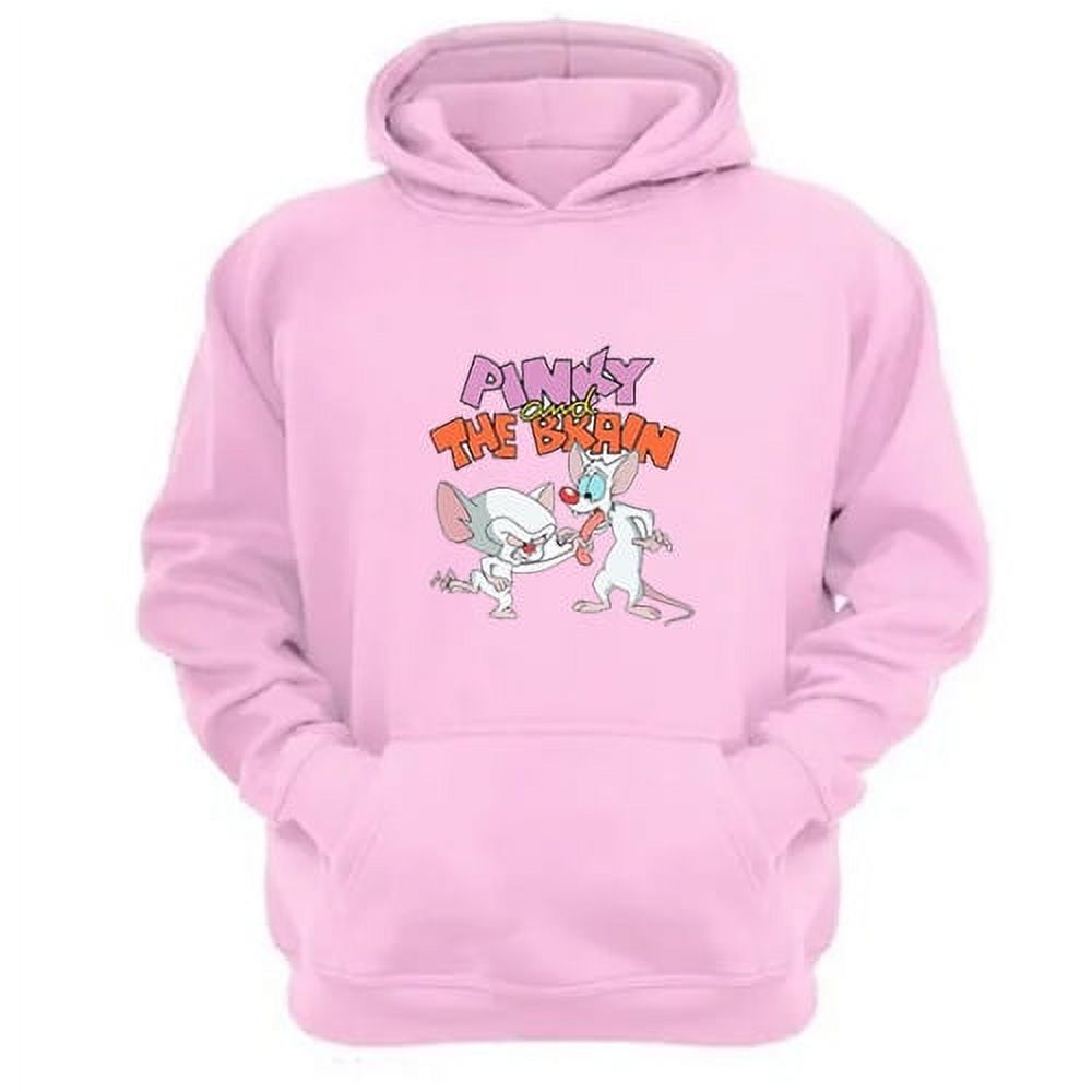 Genérico - Polerón Canguro Pinky Y Cerebro Rosa Talla Xs Unisex