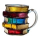 thumbnail image 5 of Taza De Café Con Libros Apilados, Taza Con Libro Pintado Para Miembros Del Club De Lectura De Escritores, 5 of 5