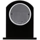 thumbnail image 3 of Reloj de escritorio Bulova B5010 negro con cristal de ébano, funciona con pilas, 3 of 3