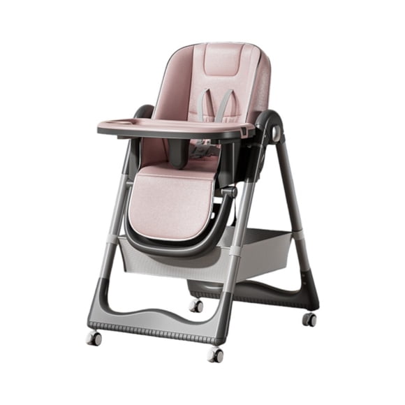 Silla De Comer Reclinable Plegable Sienna Rosada LuBabycas