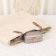 thumbnail image 5 of Caja de joyería de cuero PU REGALWOVEN para mujeres, organizador de joyas de una sola capa con cierre a presión en oro champán, 5 of 7