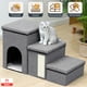 thumbnail image 5 of Escalera Mascota Perro Gato Con Almacenamiento Plegable Gris, 5 of 11