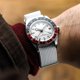 thumbnail image 3 of Correa de Reloj WatchGecko Ridge 20 mm Blanca de Nylon, 3 of 4