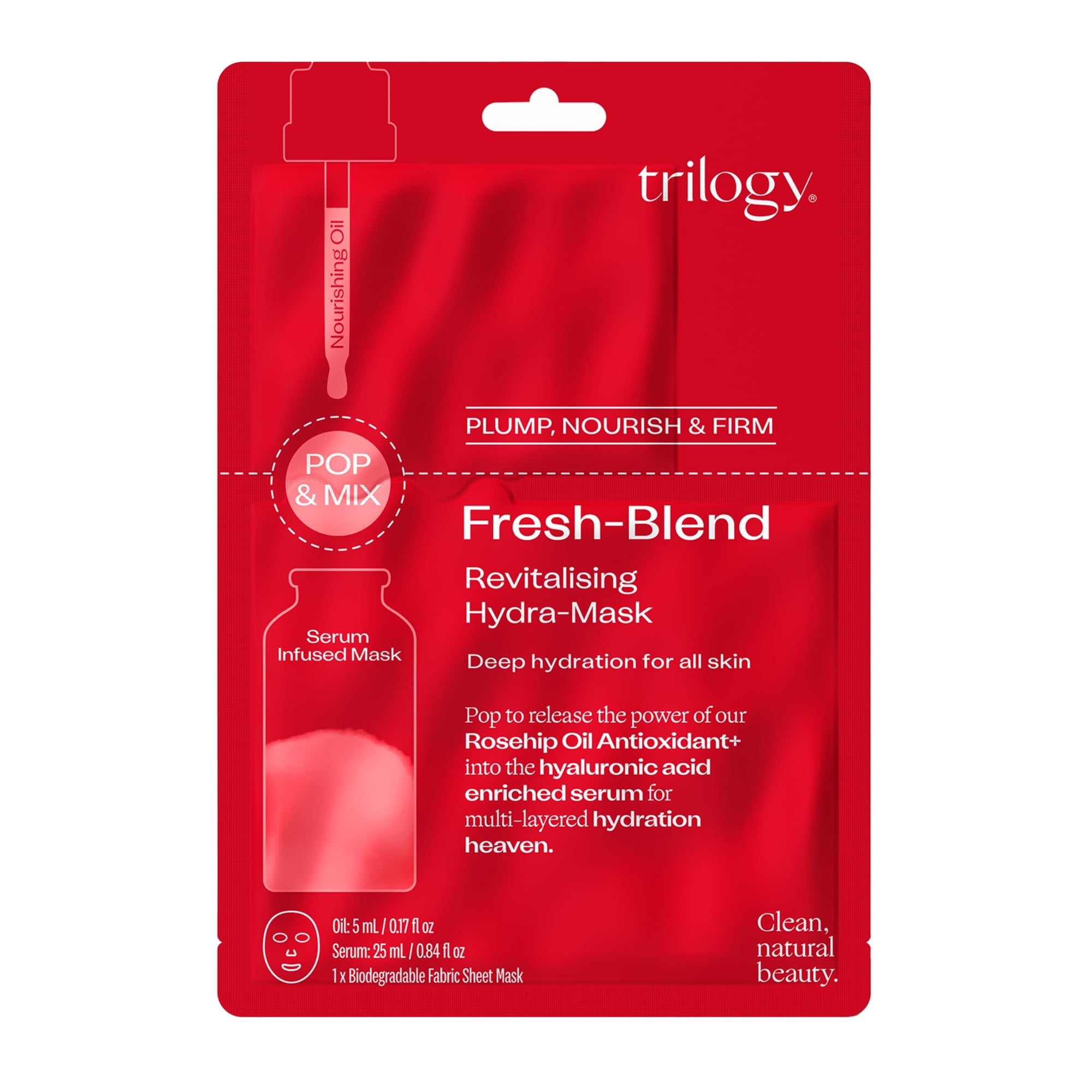 Mascarilla Facial Trilogy Fresh-blend Revitalizante Hydra-mask 30 Ml