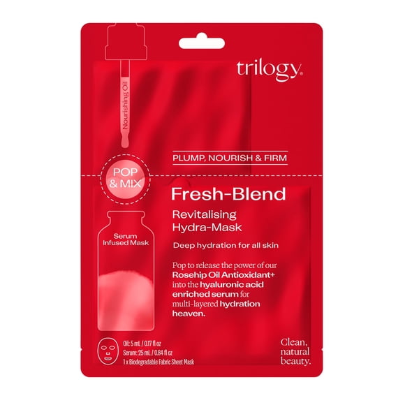 Mascarilla facial Trilogy Fresh-Blend Revitalizante Hydra-Mask 30 ml