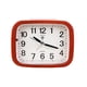 thumbnail image 1 of Reloj Despertador Cuadrado 4x13x10cm Borde de Madera Oscuro, 1 of 3