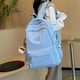 thumbnail image 2 of Solid Color Women Rucksack Large School Bag Backpack for Teenage Girls Fashion College Student Book Bag Mochilas рюкзак 가방, 2 of 3