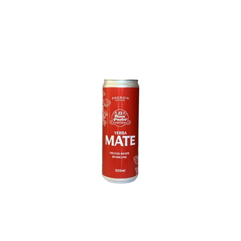 Bebida Energizante Natural Yerba Mate Frutos Rojos El Buen Pastor 355Ml