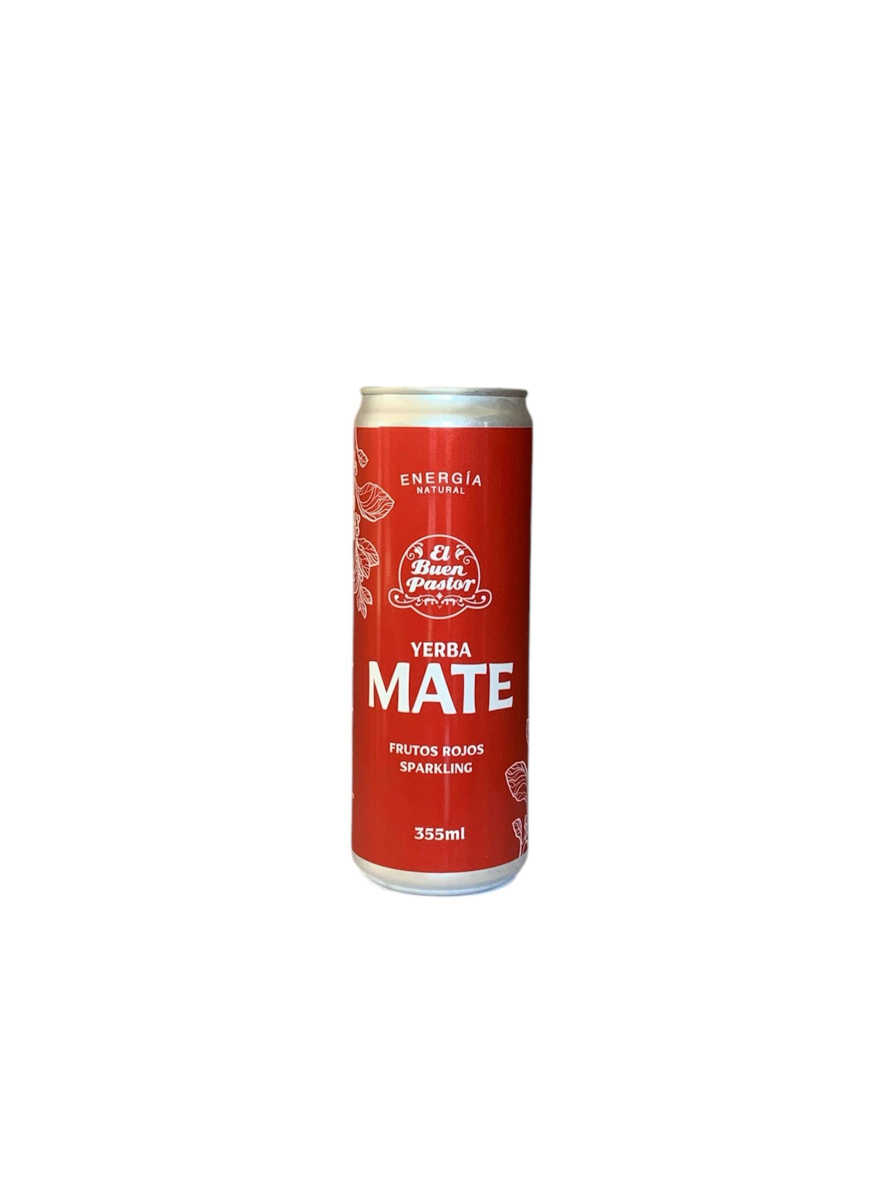 Bebida Energizante Natural Yerba Mate Frutos Rojos El Buen Pastor 355Ml