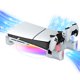 thumbnail image 1 of Soporte de refrigeración con controlador dual de carga compatible con PlayStation 5 Slim Pro, carga rápida de 2.5 horas, ventiladores ajustables en 3 velocidades, luces RGB, 1 of 7