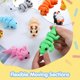 thumbnail image 5 of Juego de 12 bonitos juguetes articulados JOYIN con forma de animales impresos en 3D, 5 of 7