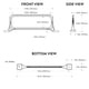 thumbnail image 5 of Buzones Mailbox Architectural 3460B, negros, pequeños, 32 x 10 cm, 5 of 8
