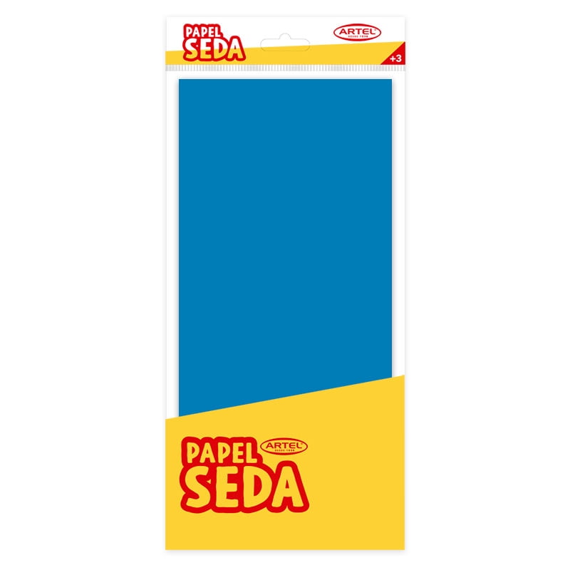 Papel Seda Color Azul 10 Pliegos 50x66 Cm Artel