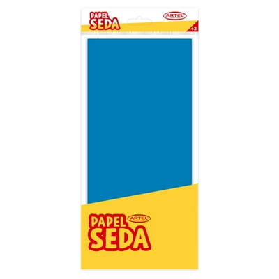 Papel Seda Color Azul 10 Pliegos 50X66 Cm Artel