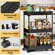 thumbnail image 3 of Carrito Rodante SPACELEAD de 3 Niveles con Ruedas para Almacenamiento y Manualidades Negro, 3 of 9