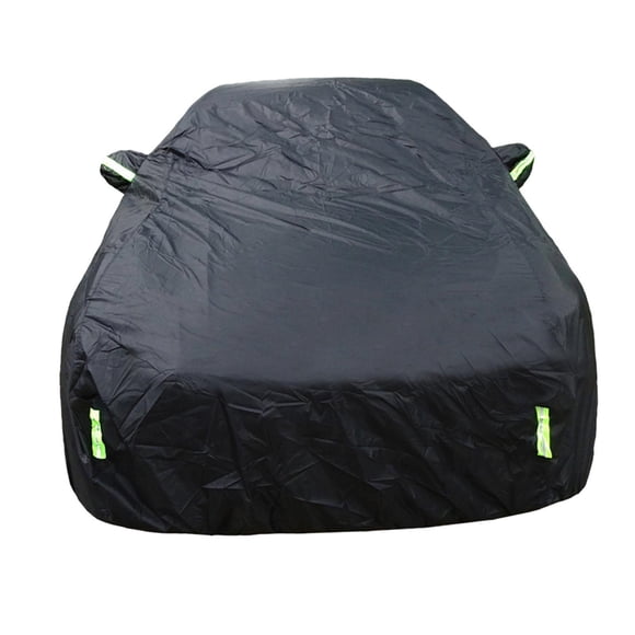 Cubierta completa para exteriores, cubierta para coche, cubierta para interior y exterior a prueba de polvo, protección impermeable para coche sedán , negro, S