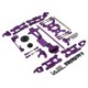 thumbnail image 5 of 1:14 RC Upgrade Metal Kit Motor Gear Para WLtoys 144001 Piezas De Automóvil Púrpura, 5 of 5