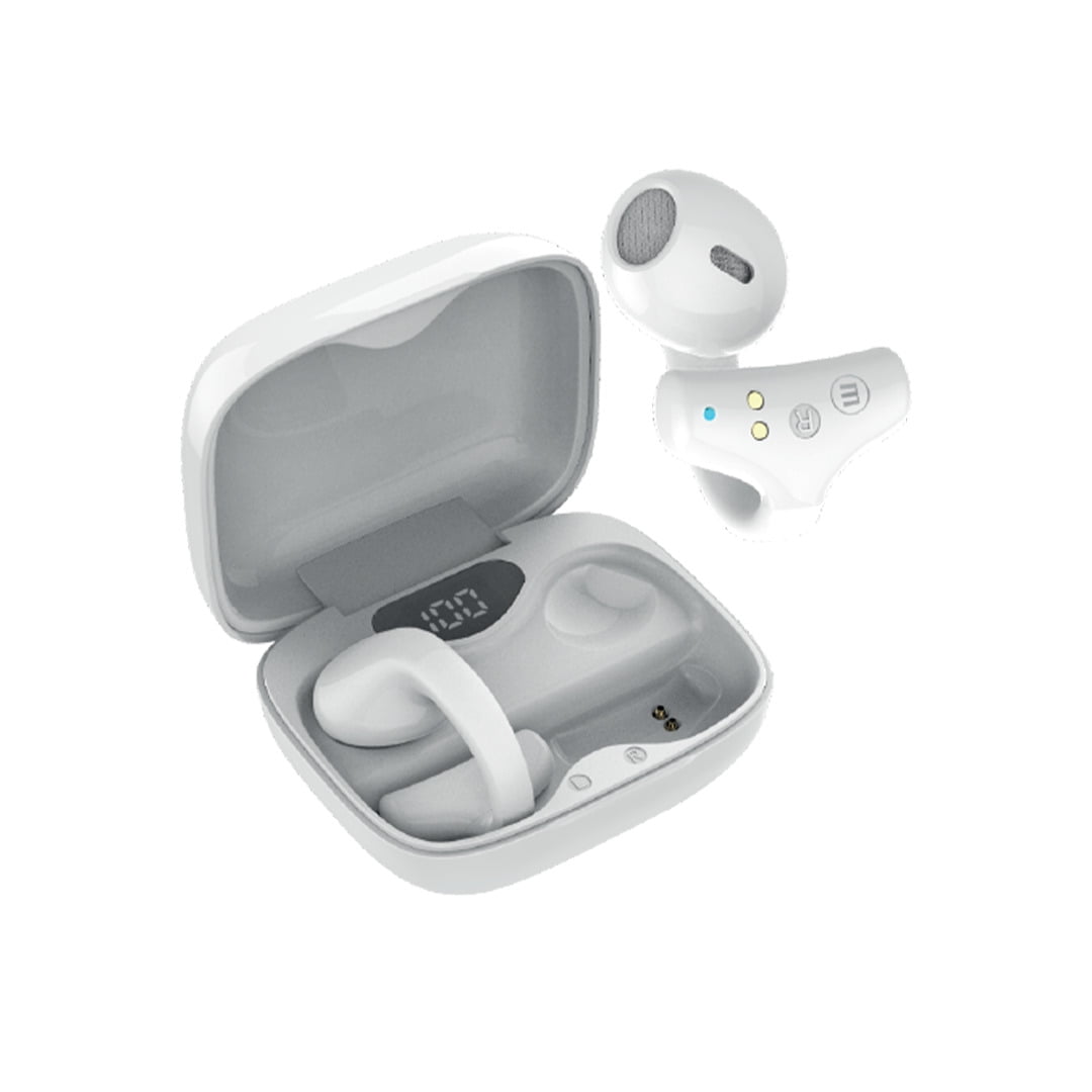 Audífonos Bluetooth Maxell Ear Cuff Clip On Open-ear Tws Blanco