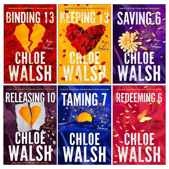 Colección de 6 libros Boys of Tommen de Chloe Walsh