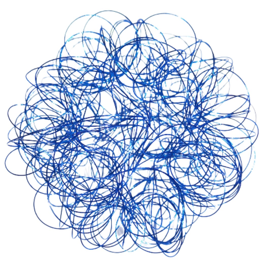 Corel - Esfera De Alambre Navideña Azul 25Cm