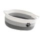 thumbnail image 3 of Cesta Tejida De Cuerda De Algodón, Cesta De Regalo Suave, Vacía Para Armario De Baño, Ropa, Blanco Y Gris, 3 of 5