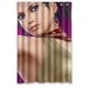 thumbnail image 1 of Cortina de ducha para baño con diseño de campeona de boxeo, hermosa niña, con ganchos, tamaño 48 x 72 pulgadas, 1 of 3