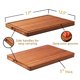 thumbnail image 2 of Tabla de cortar Allsum Large Wood Bamboo con ranuras para jugo, 2 of 6