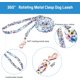 thumbnail image 4 of Set de Collar y Correa para Perro HMTRADE Floral Ajustable M Azul, 4 of 6