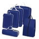 thumbnail image 3 of 6x Bolsas Organizadoras De Equipaje Esenciales De Viaje Bolsas Organizadoras De Equipaje De Viaje Azul, 3 of 5