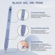 thumbnail image 2 of Linbsunne Gel Pens, 0.5 mm Black Ink Pens Quick Dry, 12 Count, 2 of 3