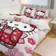 thumbnail image 1 of Cute Hello Kitty Bedding Sets for Girl Women Twin Size Comforter Set, 1 of 5