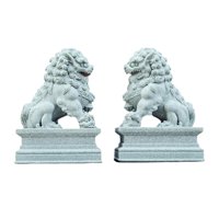 Magideal - Mini Estatuas De León De Piedra Para Decoración De Acuario, Colección De Decoración Feng Shui, Adorno De Acuario Para Escritorio De Entrada, Año Nuevo