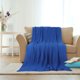 thumbnail image 1 of Manta de Algodón REGALWOVEN Decorativa de Punto Trenzado Manta Suave de Punto Azul (47" x 70"), 1 of 7