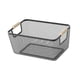 thumbnail image 4 of Cesta De Almacenamiento De Alambre Metálico Con Asas De Madera Para Organizar Maquillaje Y Refrigerios, 36 X 22 X 21 Cm, Color Negro., 4 of 6
