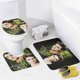 thumbnail image 4 of Crepúsculo-theme 4-Piece Shower Curtain Set with Rugs, Waterproof Bathroom Decor Set Includes Bath Mat, U-Shaped Rug, Toilet Lid Cover and Curtain with Hooks, 4 of 6