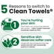 thumbnail image 4 of Toallas faciales desechables CLEAN SKIN CLUB Clean Towels® XL 50 unidades, 4 of 9