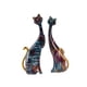 thumbnail image 3 of 2 Piezas De Estatuilla De Gato, Estatua De Animal, Resina Para Sala De Estar, Escultura Abstracta, Estilo B, 3 of 3