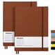 thumbnail image 1 of Cuadernos Wiisdatek B5 19 x 25,5 cm, paquete de 2, tapa de cuero PU, 1 of 7